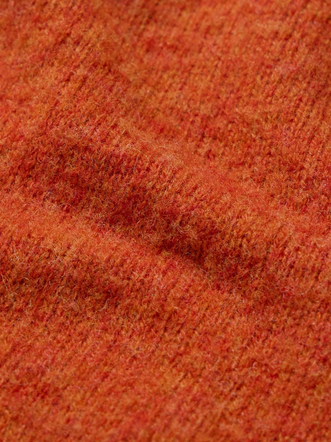 De Bonne Facture - Brushed-Wool Sweater - Orange