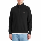 Dickies Men's Oakport Quarter Zip Sweatshirt in Black