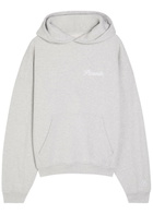 Picante Tailor Embroidered Hooded Cotton Sweatshirt Grey