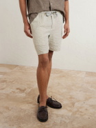 Orlebar Brown - Alex Straight-Leg Cotton-Blend Drawstring Shorts - Neutrals