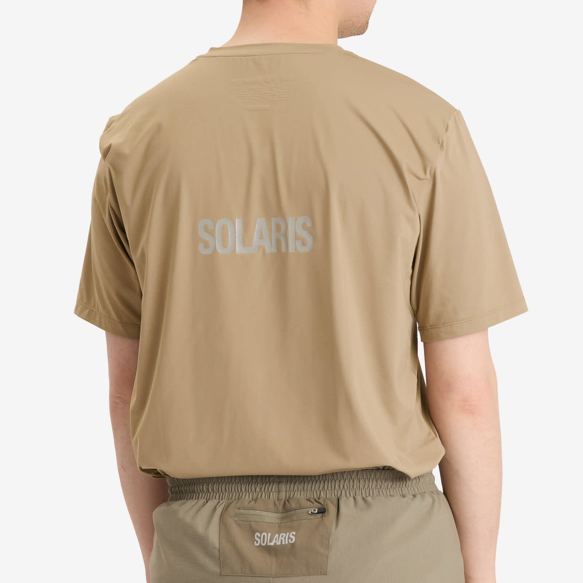 KA_YO_Prototype Men's Logo Tech T-Shirt in Stone