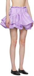 Kika Vargas SSENSE Exclusive Purple Maye Miniskirt