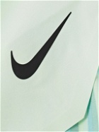 Nike Tennis - NikeCourt Slam Straight-Leg Layered Striped Dri-FIT Shorts - Green