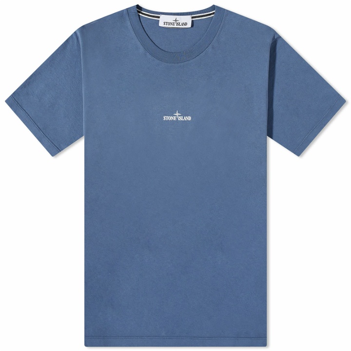 Photo: Stone Island Men's Institutional One Graphic T-Shirt in Light Blue