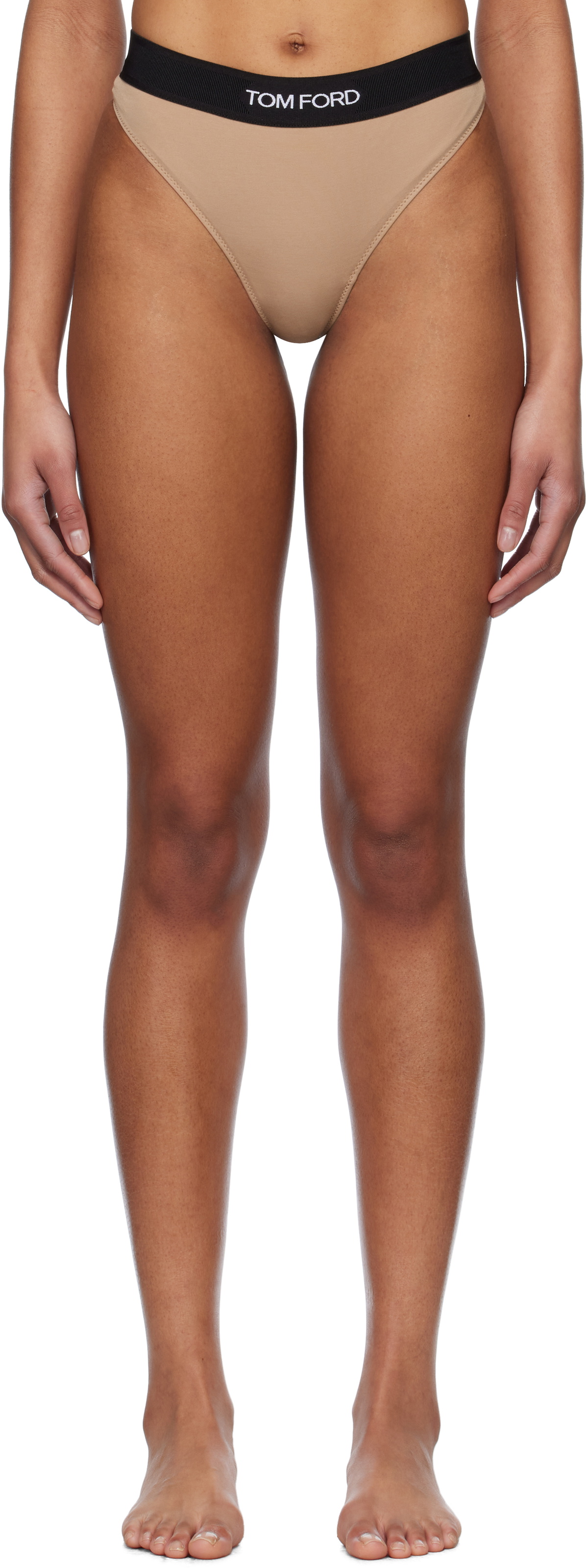 TOM FORD Beige Modal Signature Thong