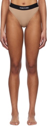 TOM FORD Beige Modal Signature Thong