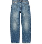 BALENCIAGA - Logo-Print Denim Jeans - Blue