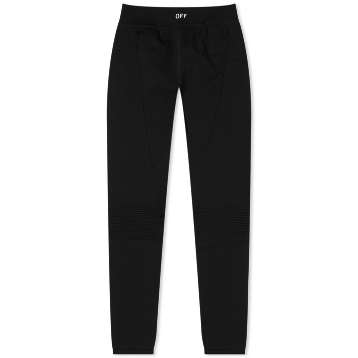 Photo: Off-White Women's Stamp Logo Sports Leggings in Black