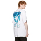 Off-White White and Blue Marker T-Shirt