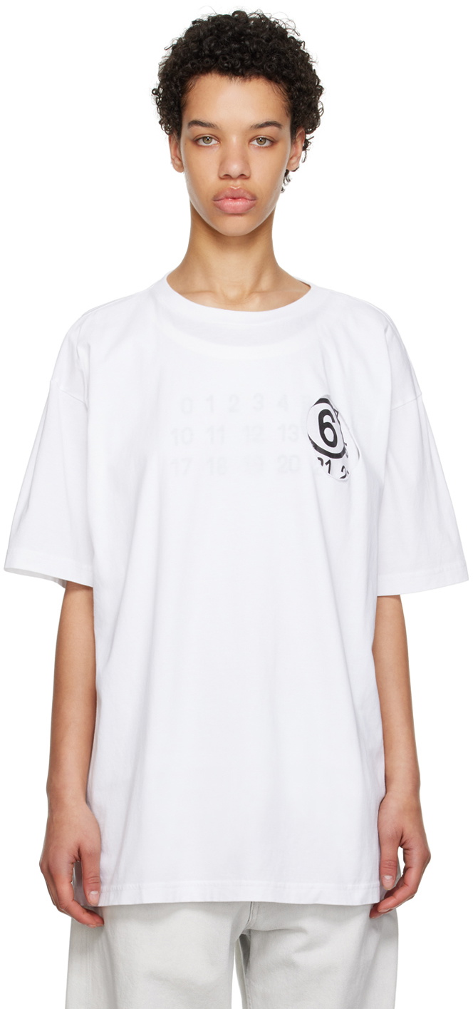 Tシャツ・カットソー MM6 Maison Margiela White cotton t-shirt MM6 Maison Margiela cotton t-shirt PRM EU