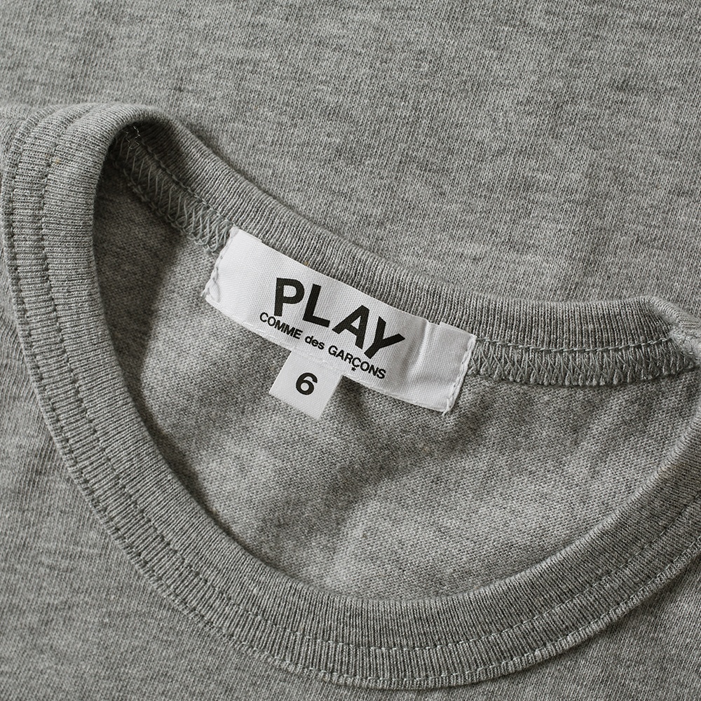 Photo: Comme des Garcons Play Kids Text Logo Tee