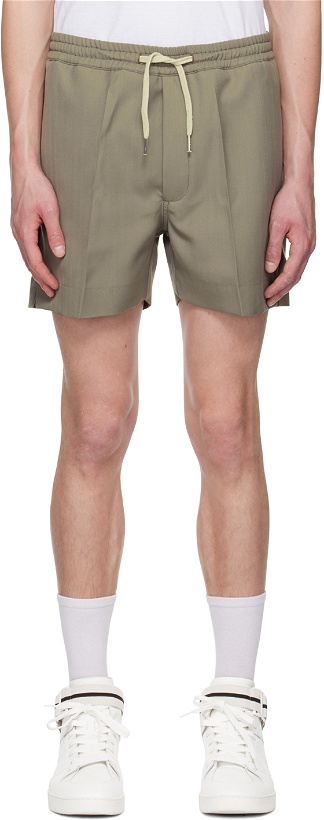 Photo: Second/Layer Green Drawstring Shorts