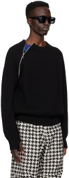 Burberry Black Ribbed Sweater