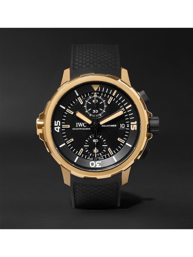 Photo: IWC Schaffhausen - Aquatimer Expedition Charles Darwin Automatic Chronograph 44mm Bronze and Rubber Watch, Ref. No. IW379503