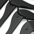 HAY Smooth Slim Coat Hanger - Set of 4 in Black 