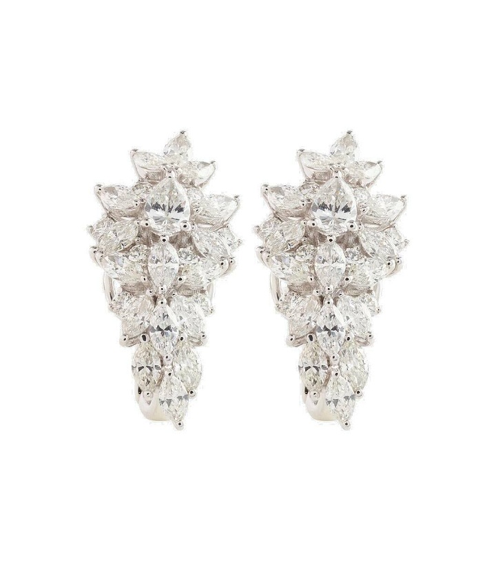 Photo: Yeprem 18kt white gold earrings with diamonds