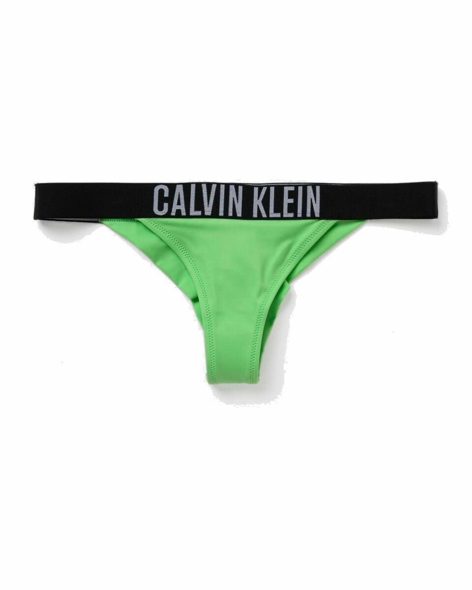 Calvin Klein Underwear HIGH LEG CHEEKY BIKINI Green - CROCODILE GREEN