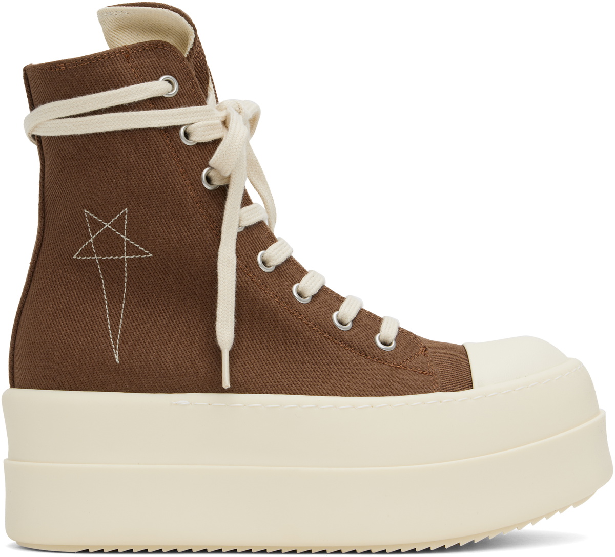 Rick Owens DRKSHDW Brown Porterville Double Bumper Sneaks Sneakers