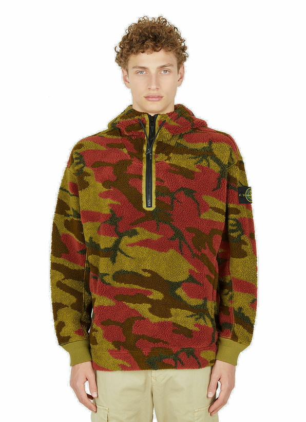 Photo: Camouflage Fleece Sweatshirt in Green