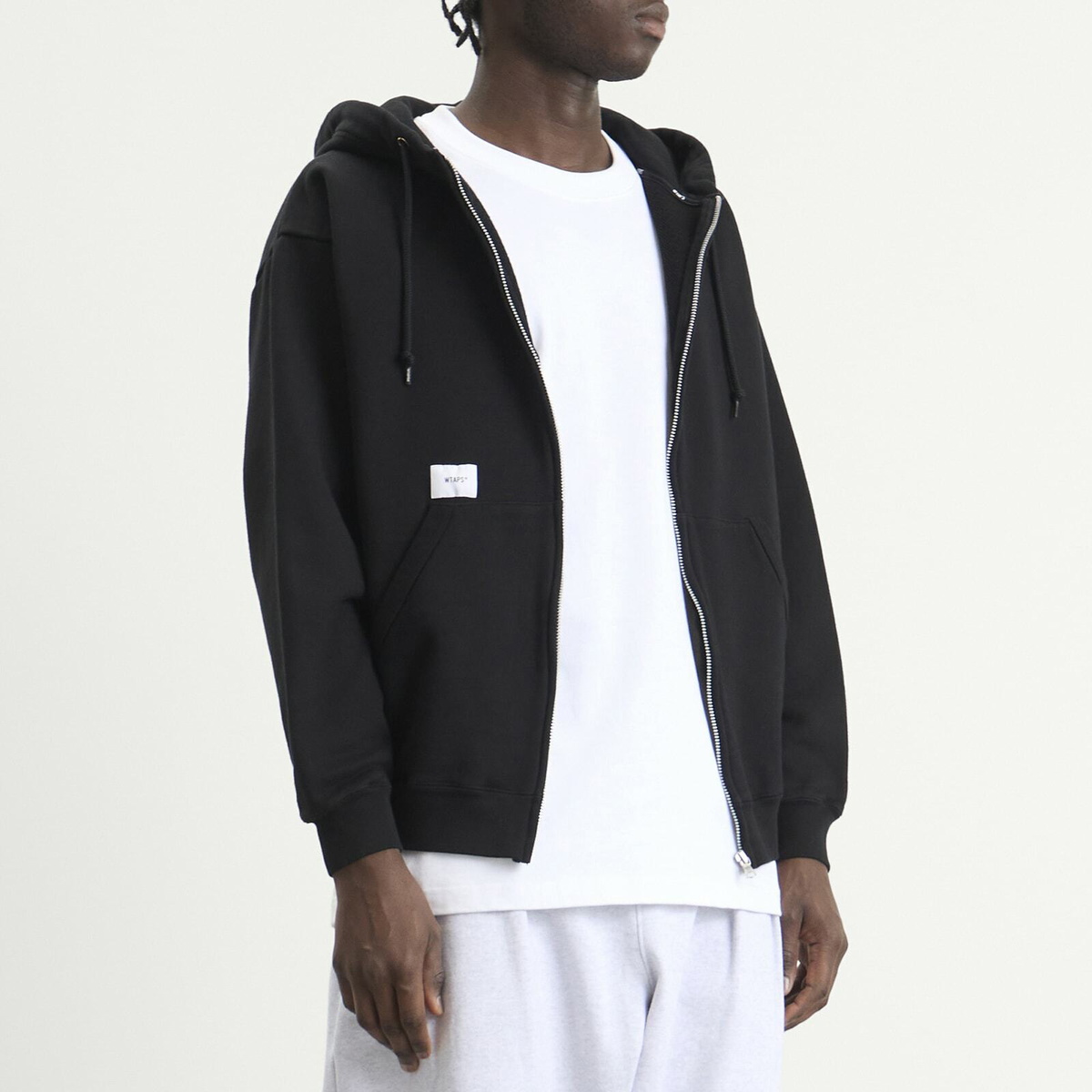 WTAPS Men's Throwdy Zip Hoody in Black WTAPS