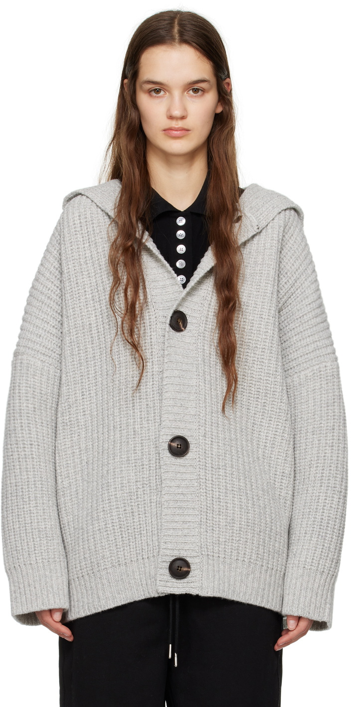 Trunk Project Gray Hooded Cardigan