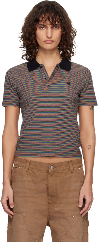 Photo: Carhartt Work In Progress Multicolor Short Sleeve Dion Stripe Polo