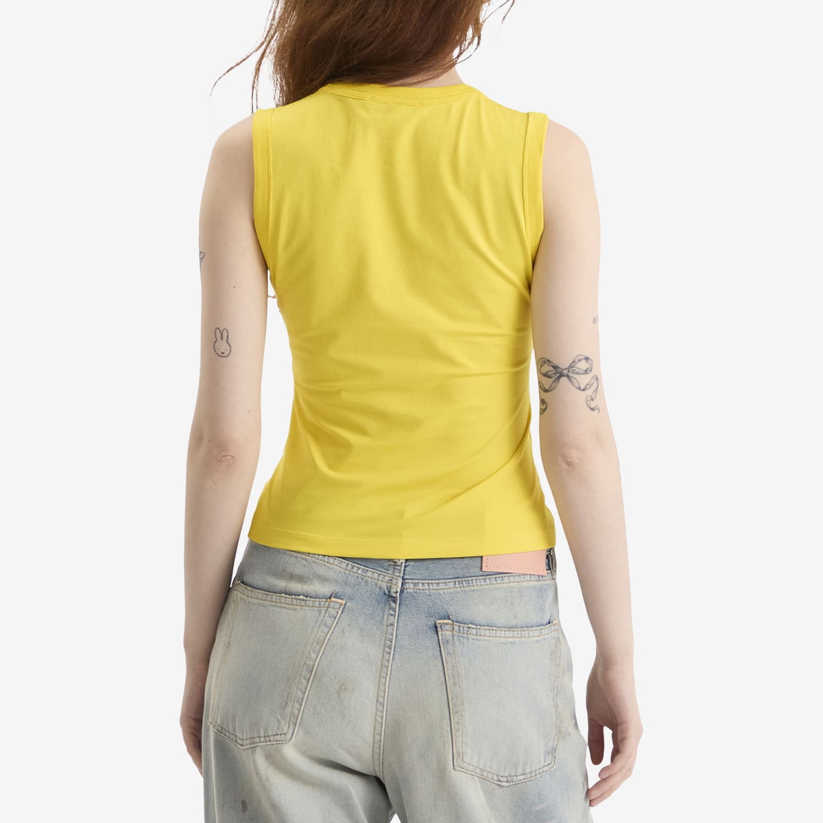 Acne Studios Women's Sleeveless T-Shirt in Bright Yellow