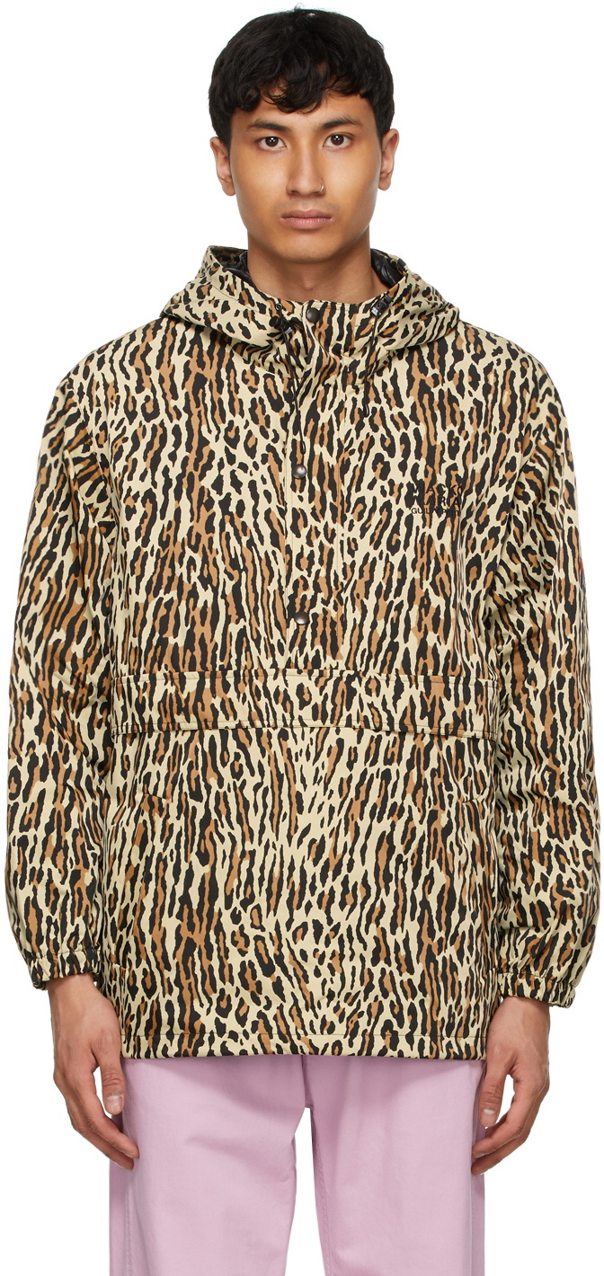 WACKO MARIA Beige Leopard Anorak Jacket Wacko Maria