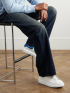 McQueen - Exaggerated-Sole Leather Sneakers - White