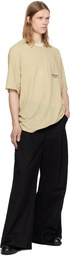 Song for the Mute Beige 'Coordinates' Oversized T-shirt