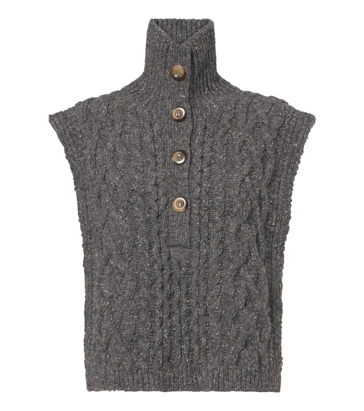 Photo: Isabel Marant Cable knit wool-blend sweater vest
