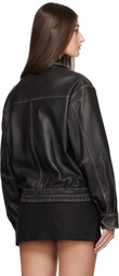 Dunst Black Lambskin Leather Jacket