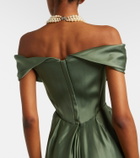 Vivienne Westwood Nova Cocotte draped satin bustier gown