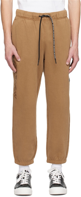 Photo: AAPE by A Bathing Ape Brown Embroidered Lounge Pants
