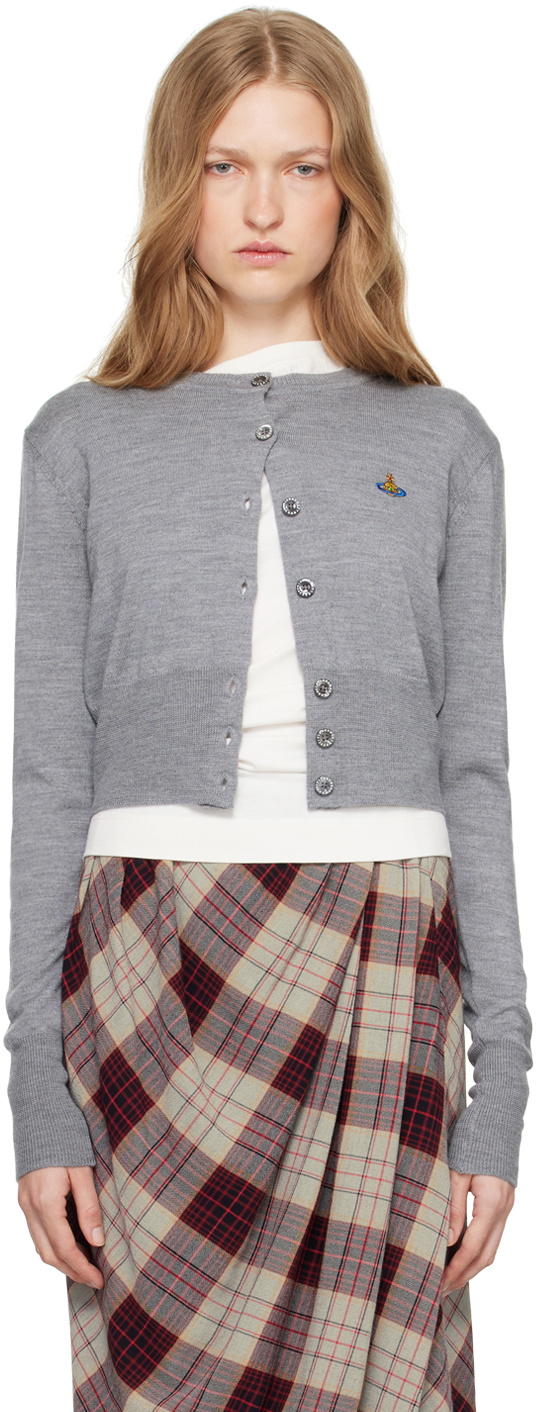 Vivienne Westwood Gray Bea Cardigan Vivienne Westwood
