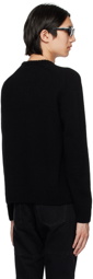 UNDERCOVER Black PVC Trim Sweater