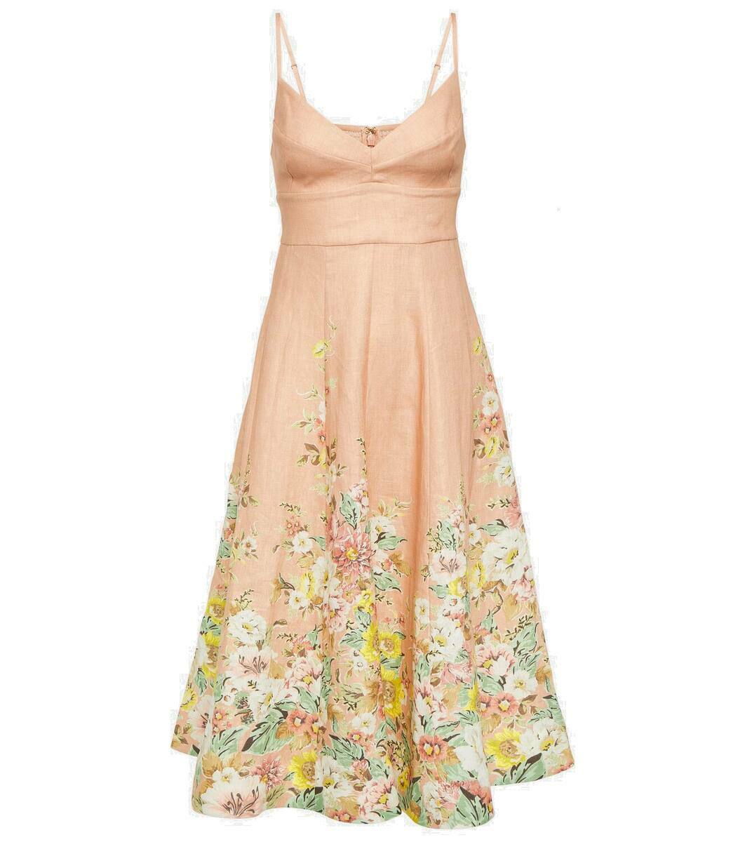 Zimmermann Matchmaker floral linen midi dress Zimmermann