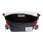 Thom Browne Red and Blue Ripstop Webbing Pouch
