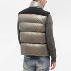 Moncler Men's Leschaux Removable Sleeve Down Jacket in Grey/Black