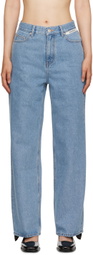 KIMHĒKIM Blue Wide-Leg Jeans