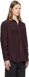 MMIC Burgundy Drape Shirt