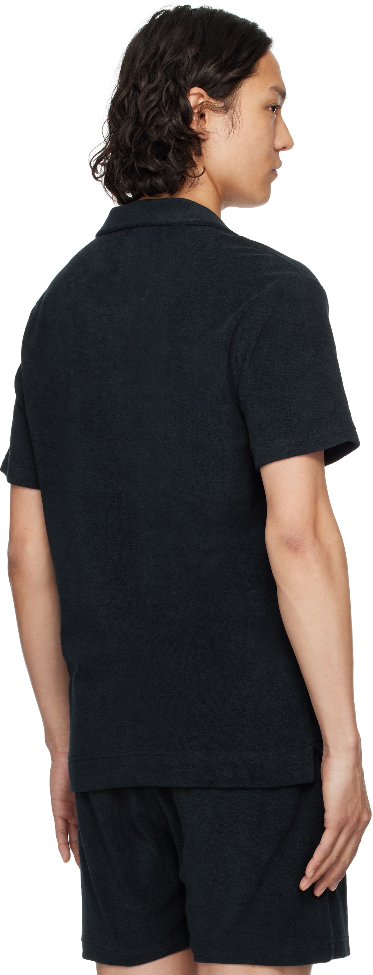 OAS Navy Terry Polo