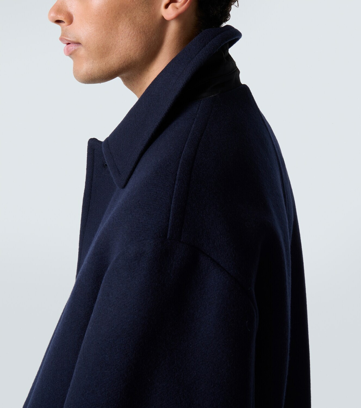 Dries Van Noten Wool-blend twill overcoat Dries Van Noten
