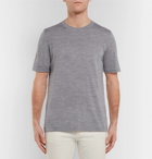 Theory - Regal Mélange Wool T-Shirt - Gray