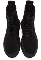 Virón Black Faux-Suede 1982 High-Top Sneakers