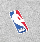 Nike - Fear of God Oversized Mélange Cotton-Blend Jersey Zip-Up T-Shirt - Men - Gray