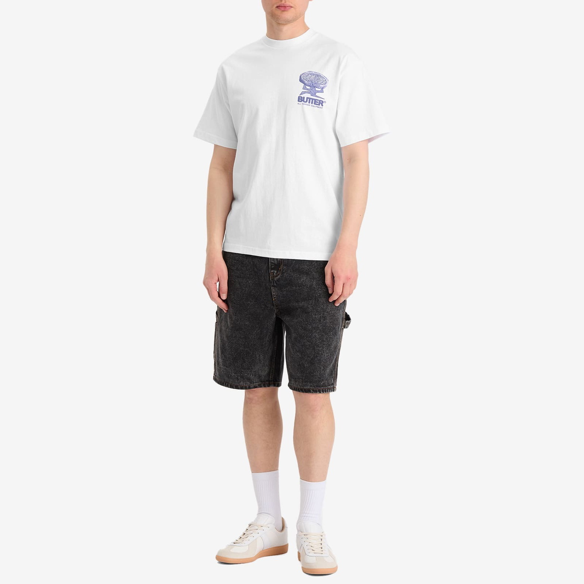 Butter Goods Men's Weathergear Denim Shorts in Gunmetal