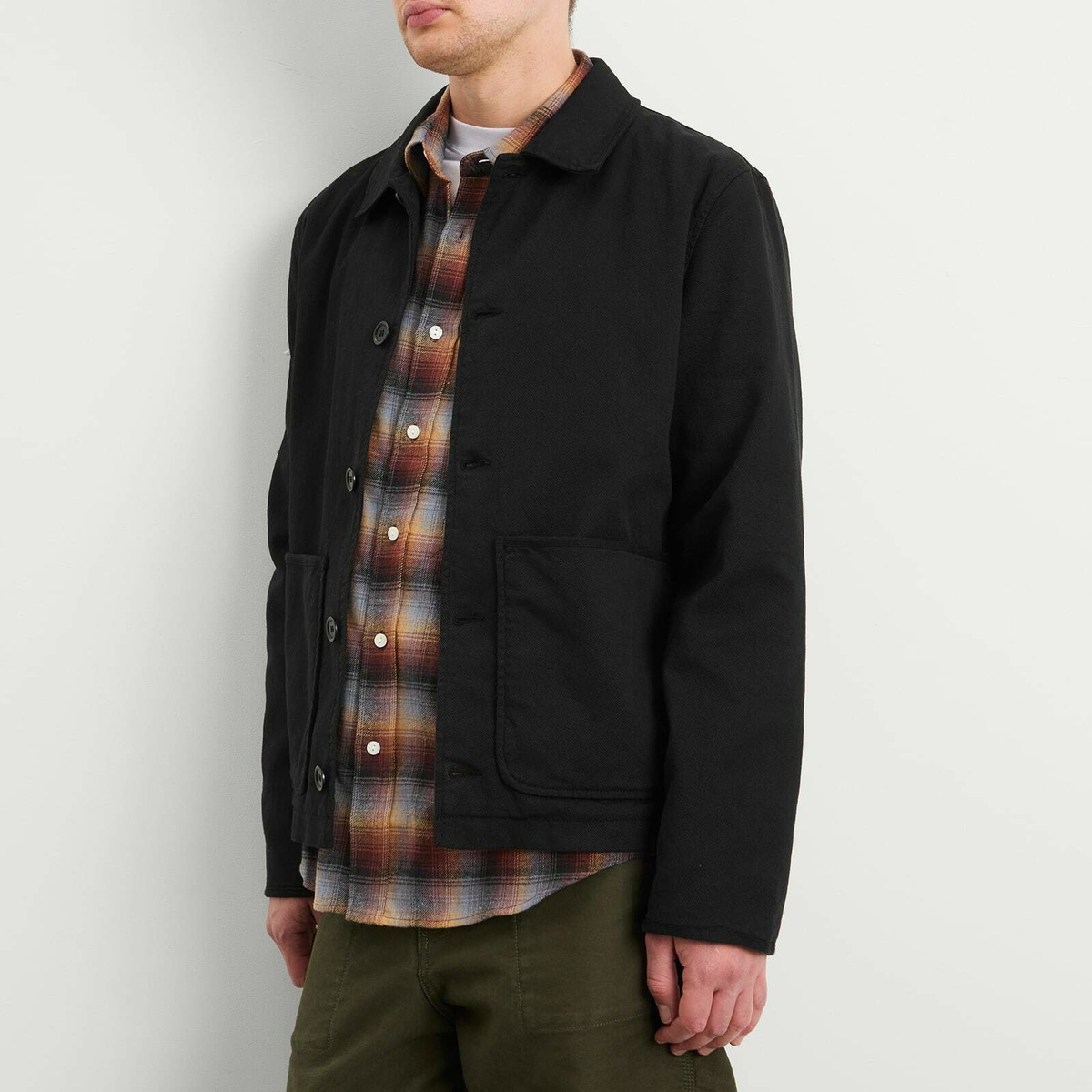 YMC Men's Groundhog Chore Jacket in Black