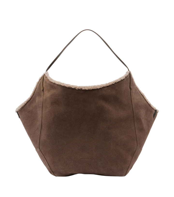Photo: Brunello Cucinelli Duo Large reversible leather tote bag