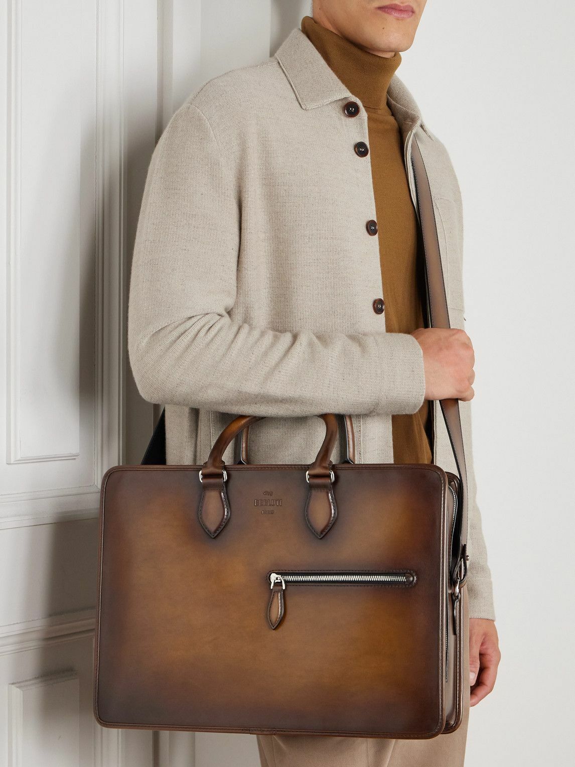 Berluti - 2 Jours Neo Venezia Leather Briefcase